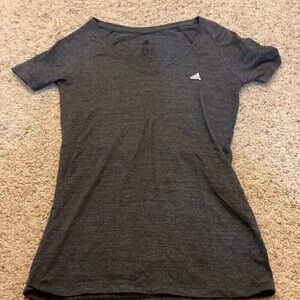 Adidas gray v neck size medium